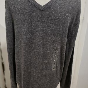 Sonoma Charcoal V-Neck Sweater for Men